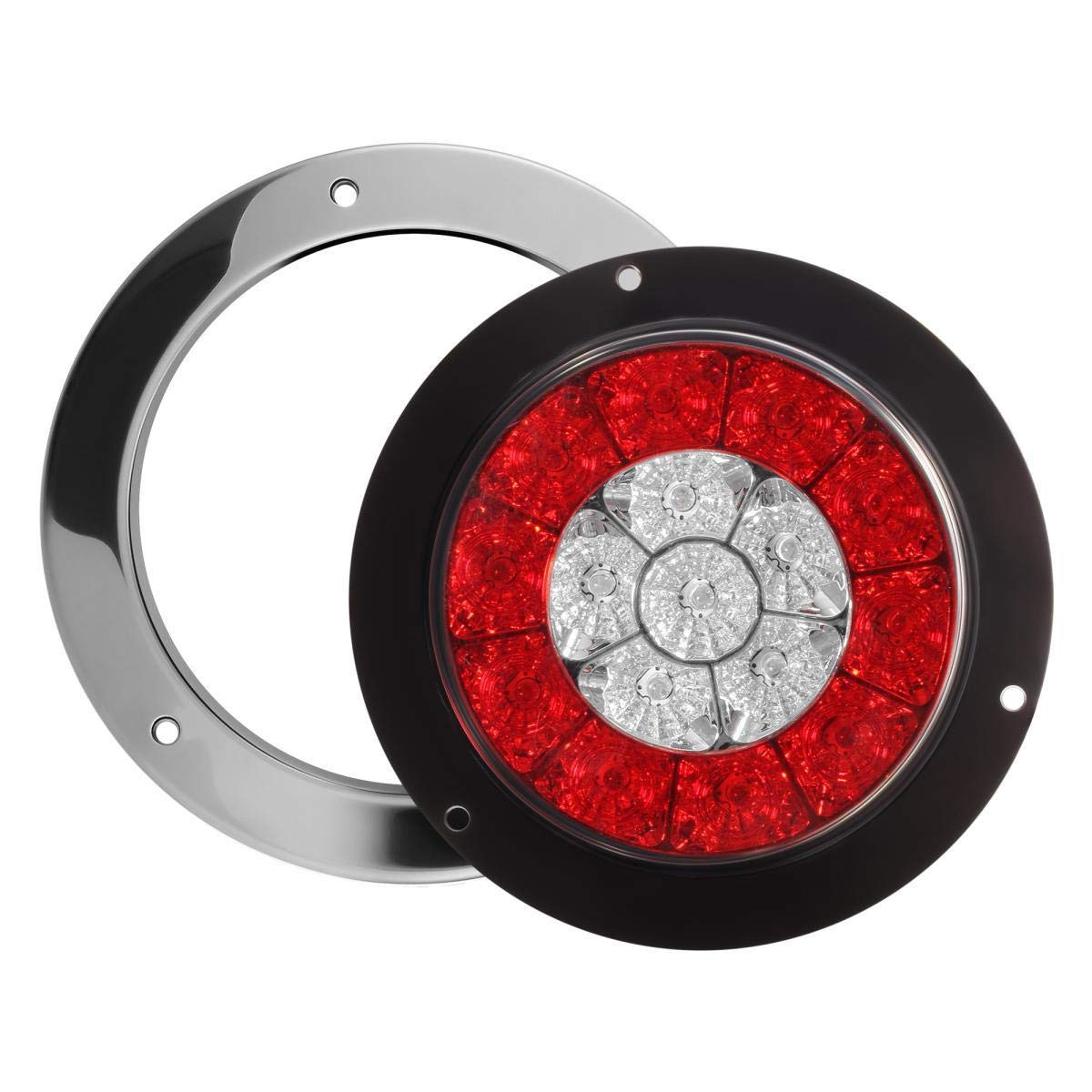 Amazon | Partsam 4個 4インチ ラウンド LED トレーラー テール